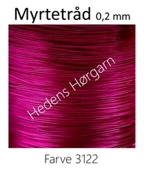 Myrtetråd 0,2 mm farve 3122 lyserød